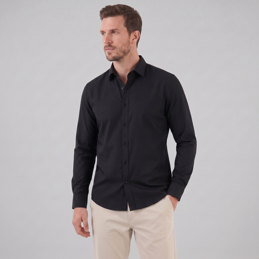Tobias - Slim Fit Long Sleeve Shirt in Six Colours