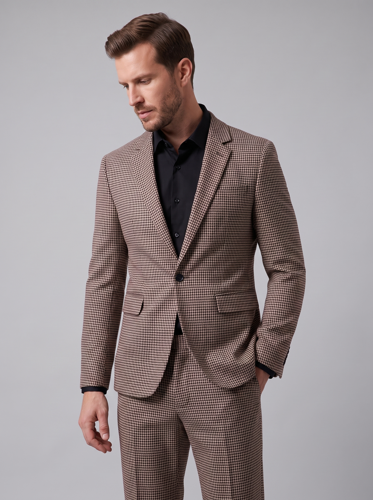 Godefroy - Check Pattern Tailored Suit