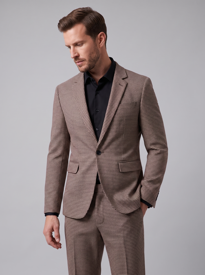 Godefroy - Check Pattern Tailored Suit