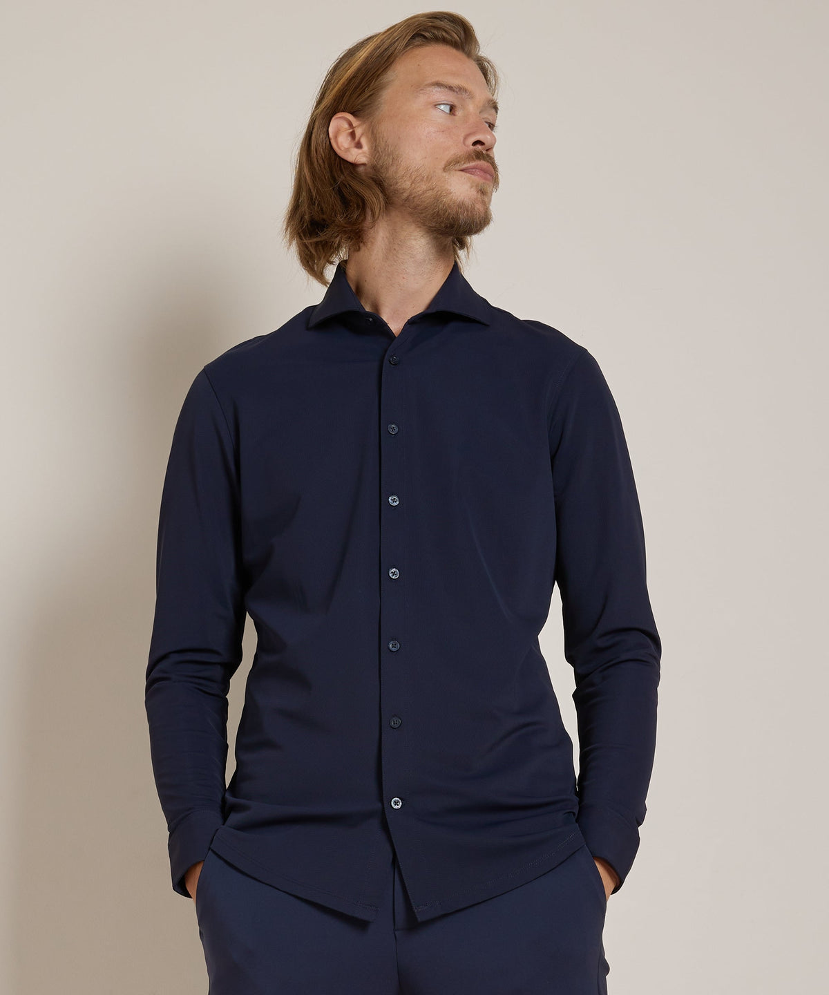 Sander - Smart Casual Stretch Shirt