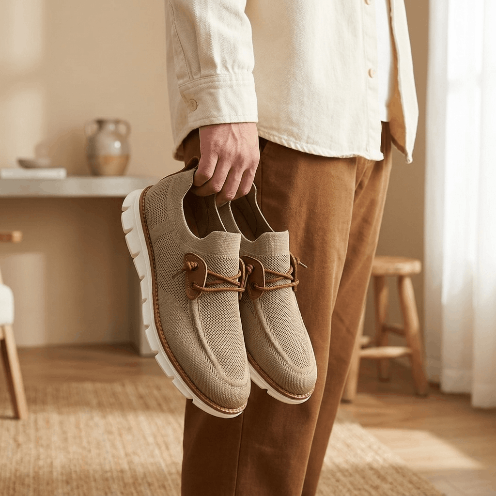 Knit Upper Athletic Sneakers for Men