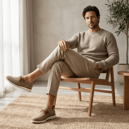 Knit Upper Athletic Sneakers for Men