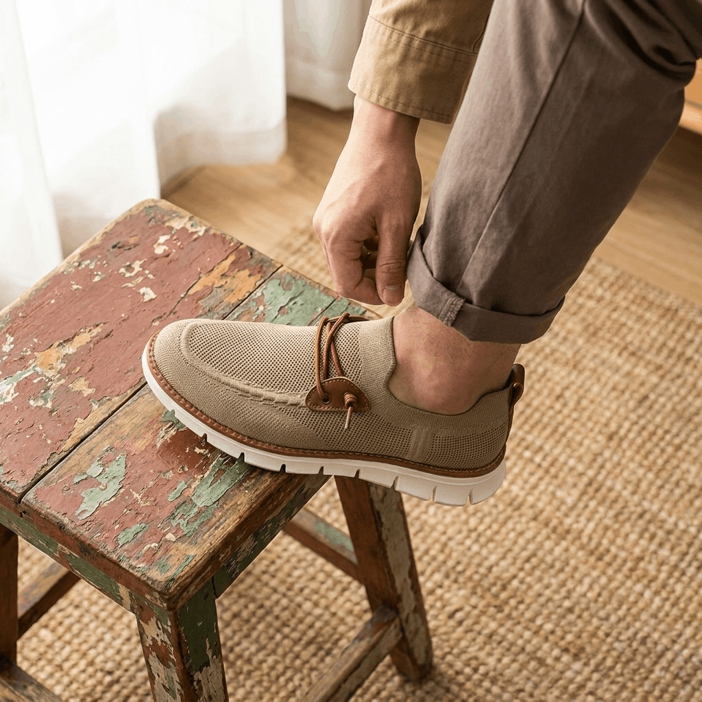 Knit Upper Athletic Sneakers for Men