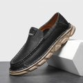 William | Slip On Leather Loafers with Apron Toe