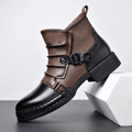 Cyrus | Buckled Ankle Boots with Side Zip
