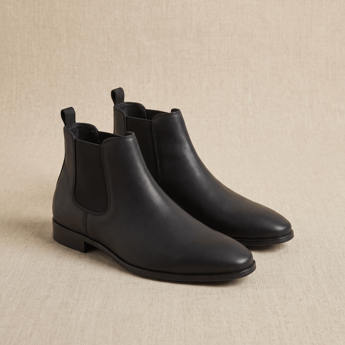 Chelsea boots for men with elastic side panels