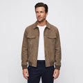 Sandro | Suede Trucker Jacket with Snap Front