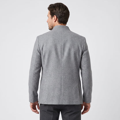 Men's longline tailored overcoat
