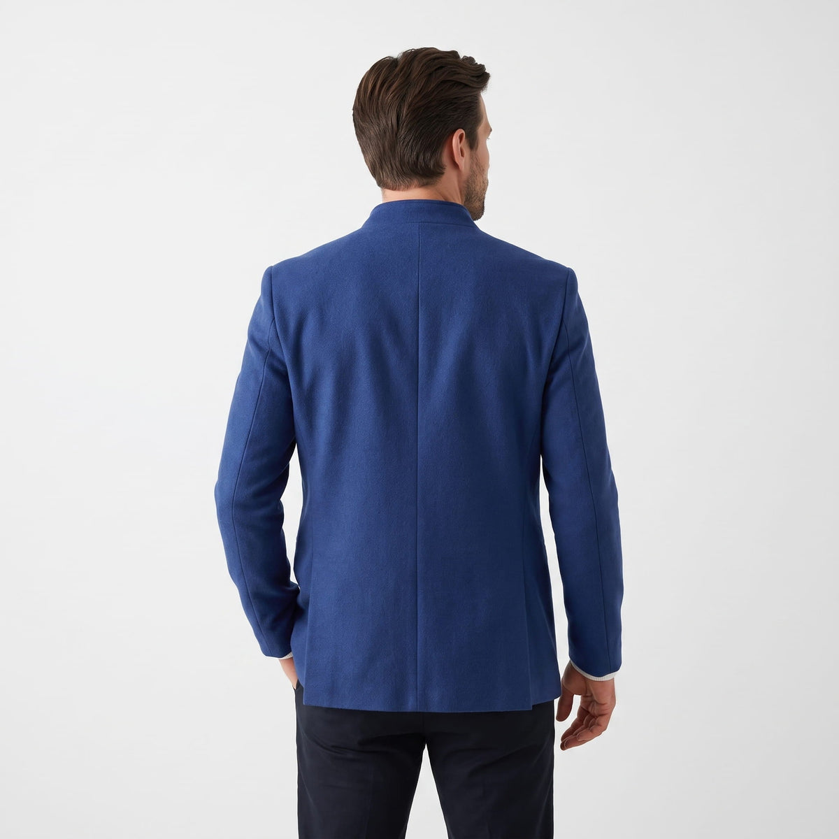 Men's longline tailored overcoat