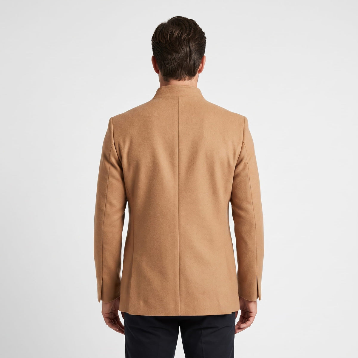 Men's longline tailored overcoat