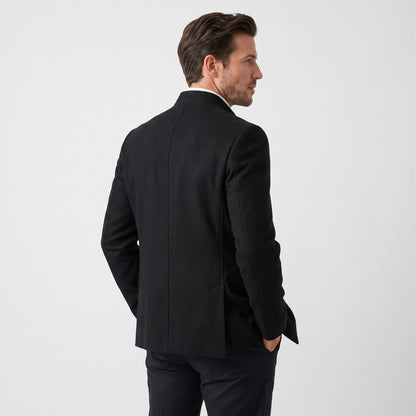 Men's longline tailored overcoat