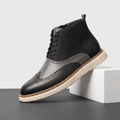Ciro | Brogue Detail Lace Up Leather Boots