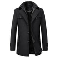 Hugh | Trench Coat with Zip and Button Closure
