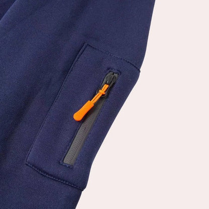 Men's half zip hoodie with chest pocket