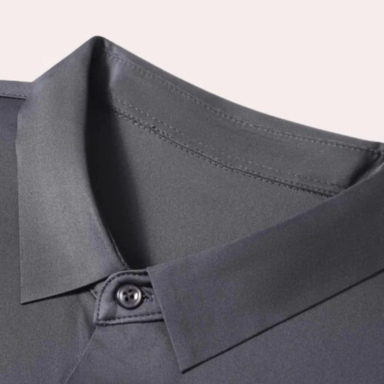 Men's wrinkle resistant long sleeve shirt