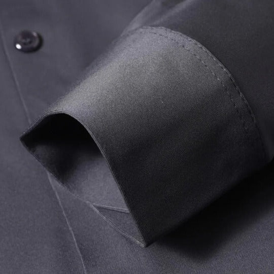 Men's wrinkle resistant long sleeve shirt