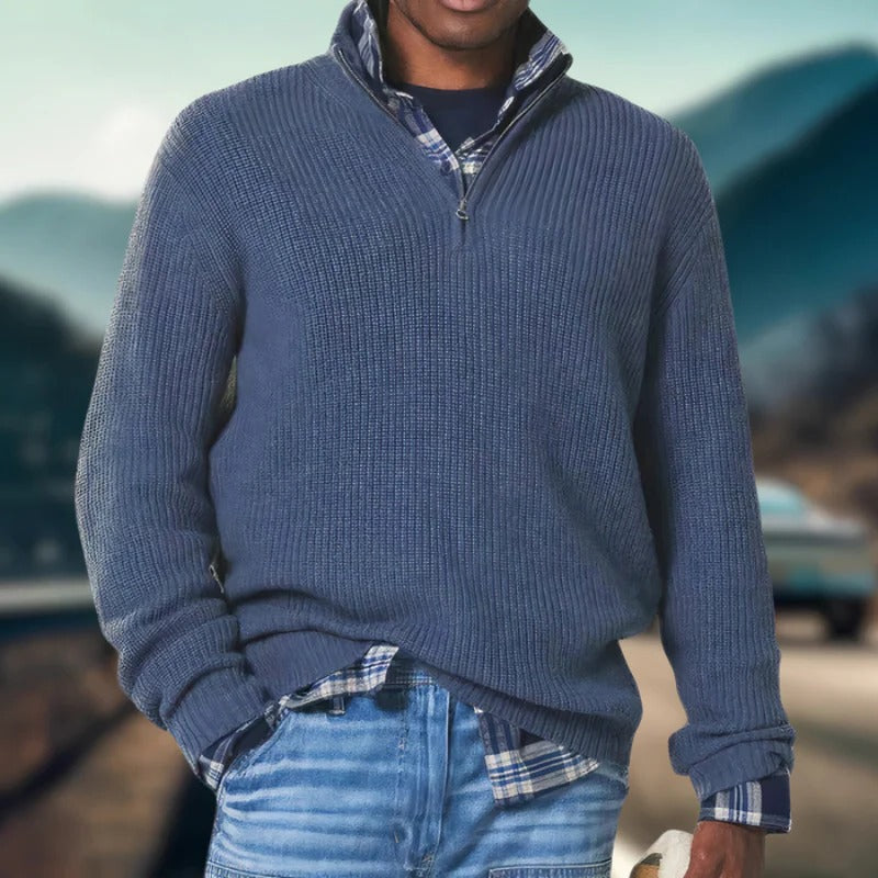Everyday Crew Neck Knit Sweater for Men
