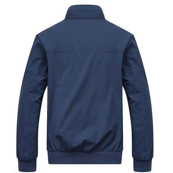 Men's mid season field jacket with stand collar