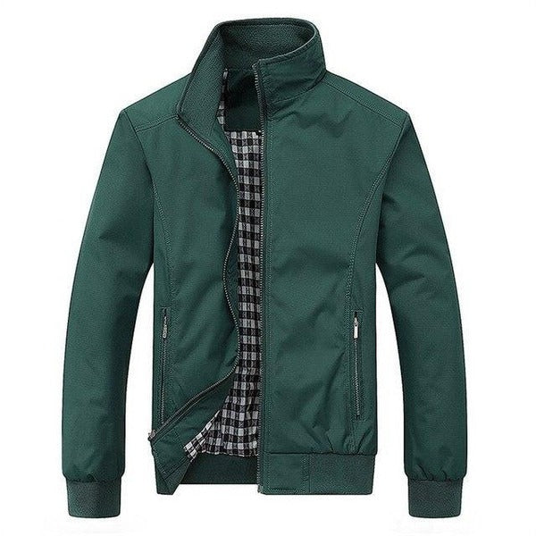 Men's mid season field jacket with stand collar
