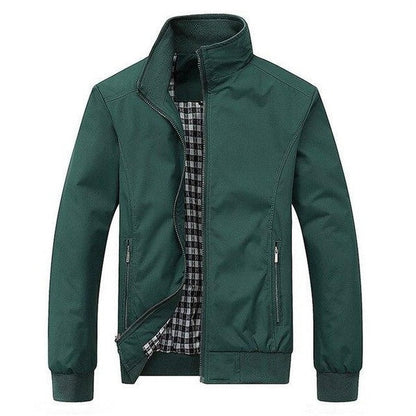 Men's mid season field jacket with stand collar