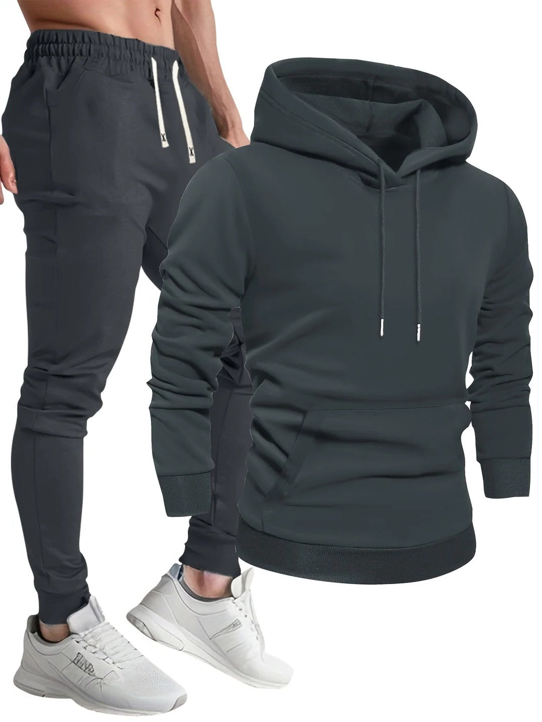 Men's hoodie and jogger two piece loungewear set