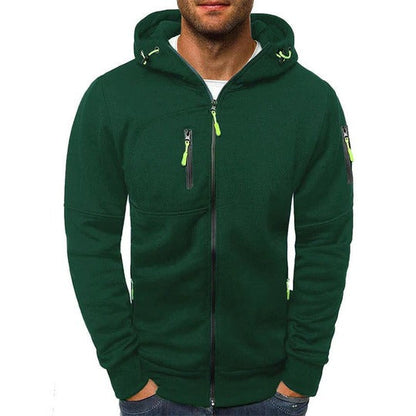 Men's full zip hooded sweatshirt jacket