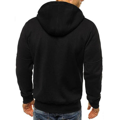 Men's full zip hooded sweatshirt jacket