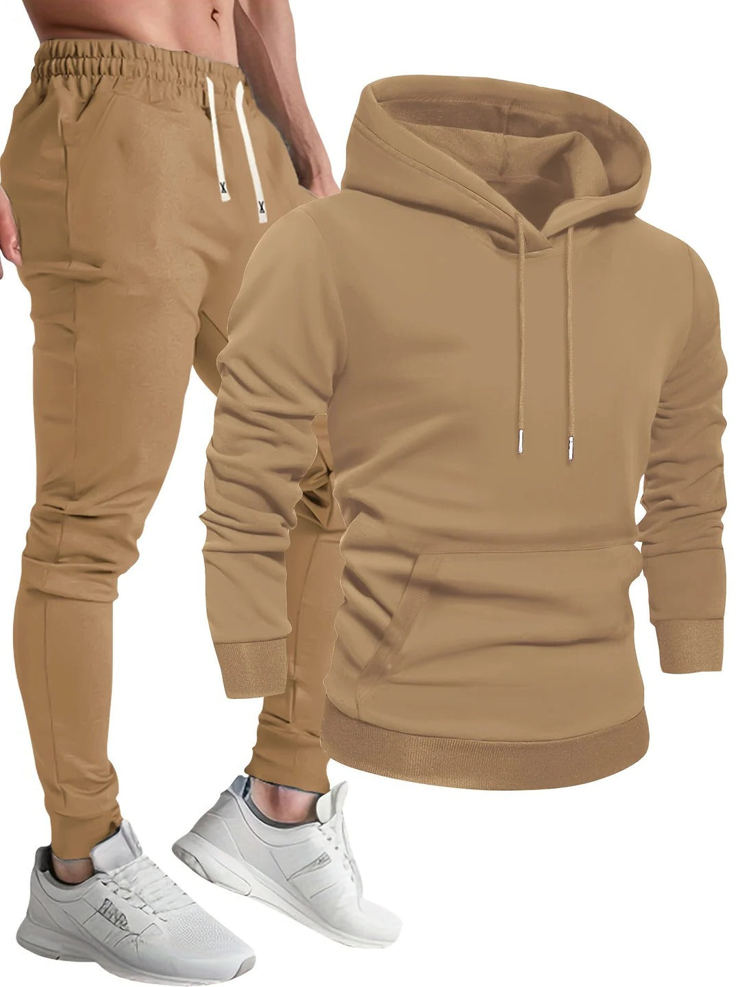 Men's hoodie and jogger two piece loungewear set