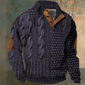 Leander | Cable Knit Half Zip Pullover Sweater