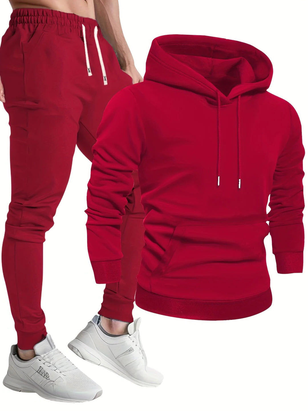Men's hoodie and jogger two piece loungewear set