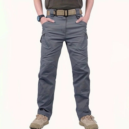 Men's tactical cargo pants with articulated knees
