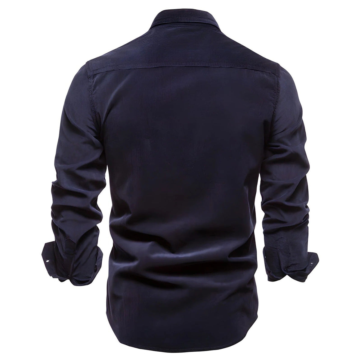 Men's casual button down shirt with chest pockets