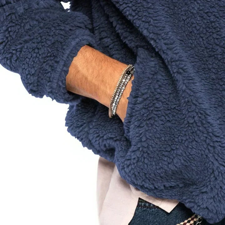 Insulated Winter Jacket with Sherpa Hood for Men