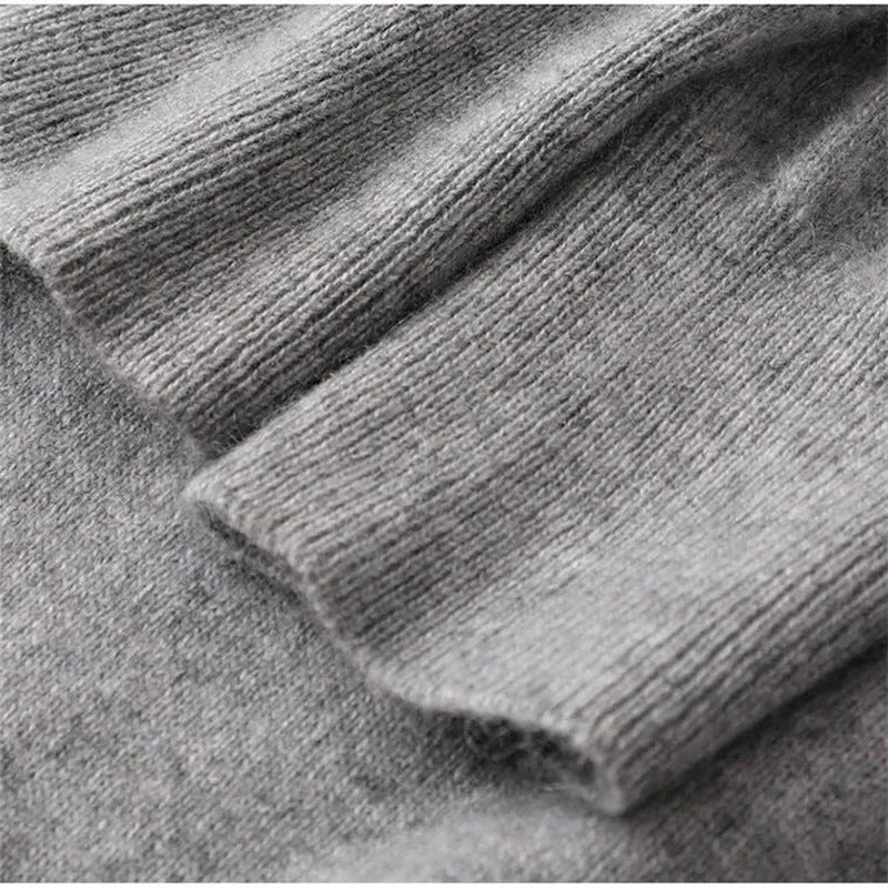 Ribbed Crew Neck Sweater with Raglan Sleeves for Men