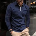 Peregrine | Quarter Zip Long Sleeve Polo Shirt