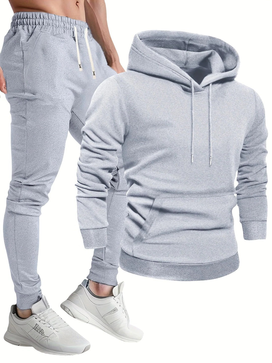 Men's hoodie and jogger two piece loungewear set