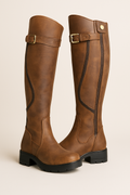 Vespera | Buckle Knee-High Orthopedic Boots