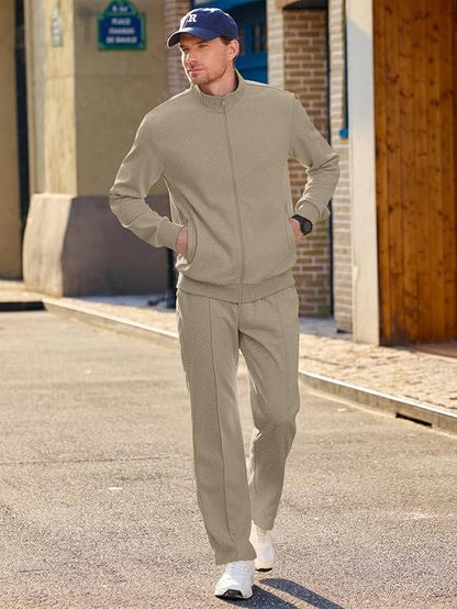 Men's two piece tracksuit with full zip jacket
