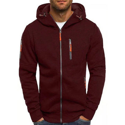 Full-zip hoodie for men