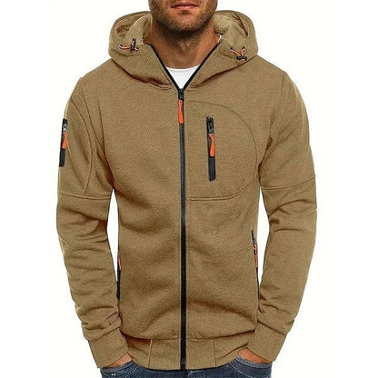 Full-zip hoodie for men
