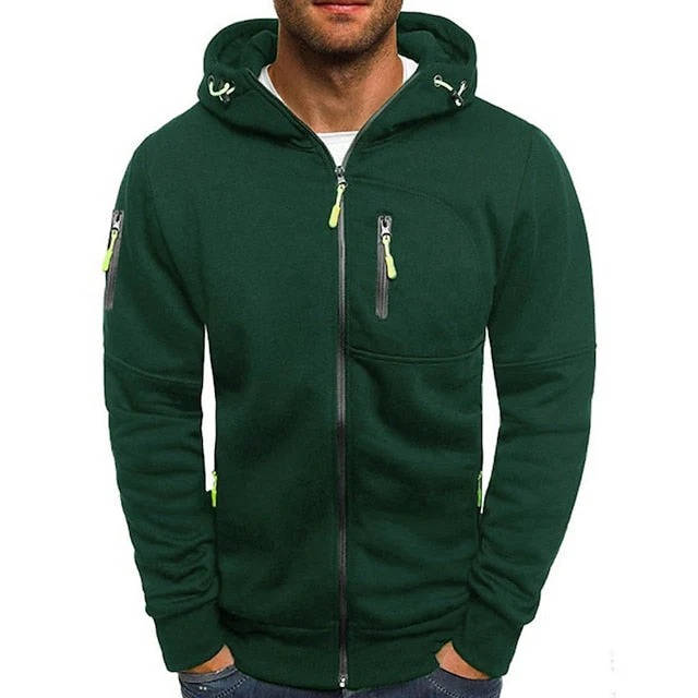 Full-zip hoodie for men