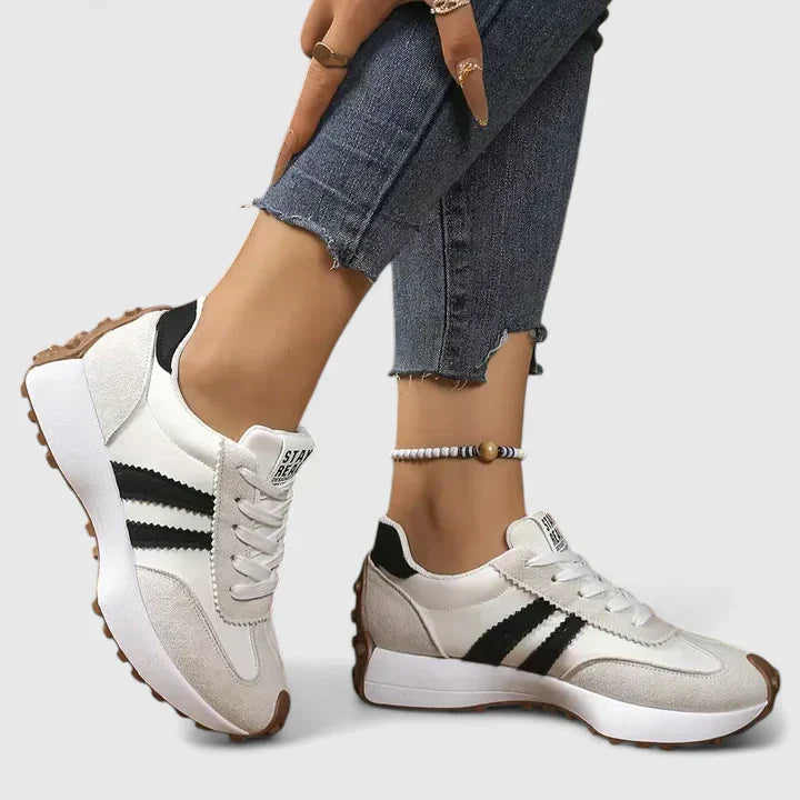 Women's orthopedic sneakers with arch support - white