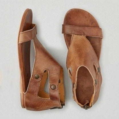 Women's cutout ankle orthopedic sandals for everyday wear