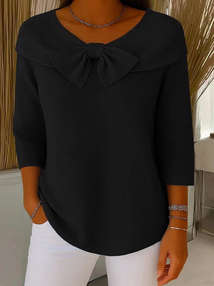 Clarabelle - Fine-Gauge Round-Neck Sweater