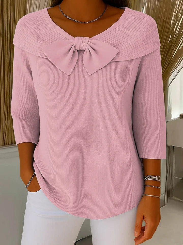 Clarabelle - Fine-Gauge Round-Neck Sweater