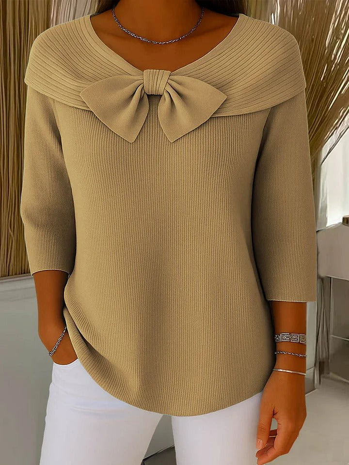 Clarabelle - Fine-Gauge Round-Neck Sweater