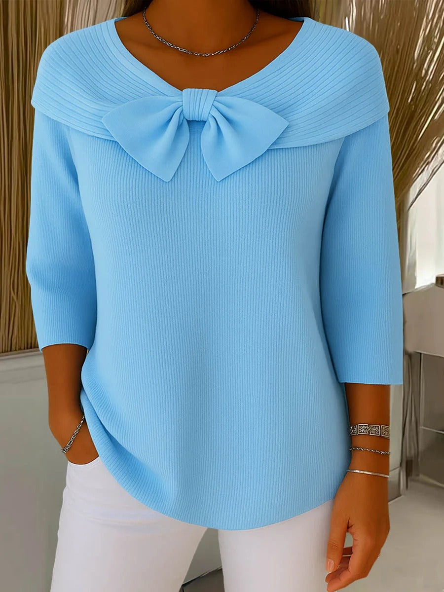 Clarabelle - Fine-Gauge Round-Neck Sweater
