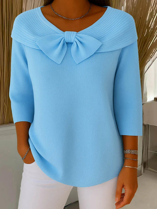 Clarabelle - Fine-Gauge Round-Neck Sweater