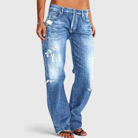 Hanneke - High-Stretch Straight Leg Jeans