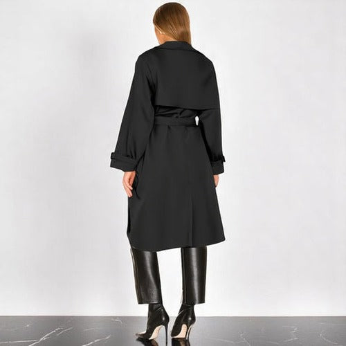 Nerissa - Tailored Classic-Silhouette Trench Coat